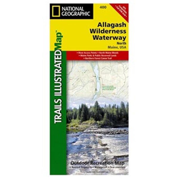 National Geographic Allagash Wilderness Waterway North Trail Map 603254 Unbeatablesale Inc Lbmt19677xx1200